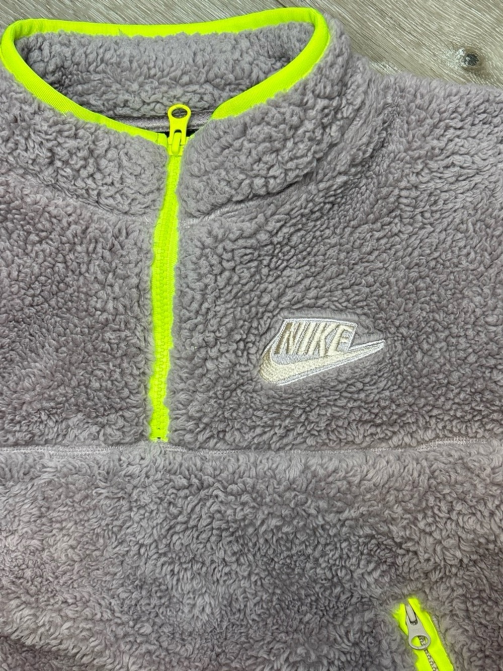 Nike Sportswear Sherpa Fleece Cropped Quarter Zip - Medium - Picture 2 of 4